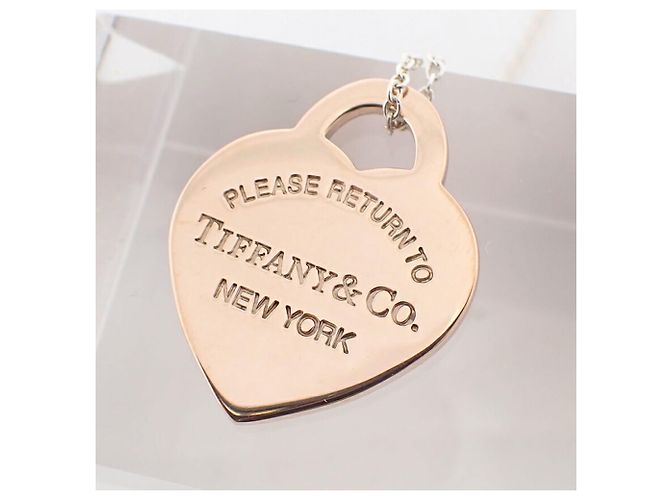 Tiffany & Co Pendente in metallo Rubedo 925 con etichetta a forma di cuore Return to Tiffany - vista 8