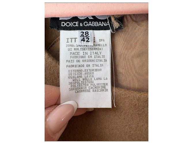 Dolce & Gabbana Kleid aus Kamelwolle und Kaschmir - Ansicht 4