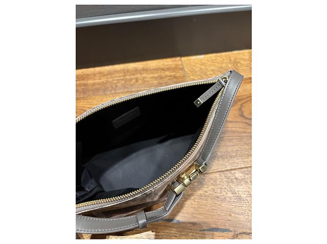 Borsa Pouch Toile de Jouy Christian Dior Rosa Grigio - vista 6