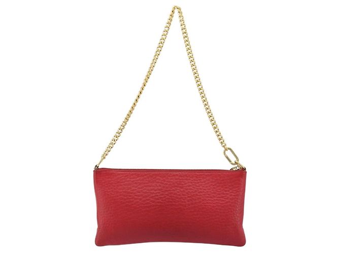 Chloé Piccola borsa a busta in pelle Chloe con catena Rosso - vista 2