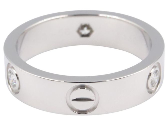 Anello Cartier Love 3PD in oro bianco 18K Argento - vista 3