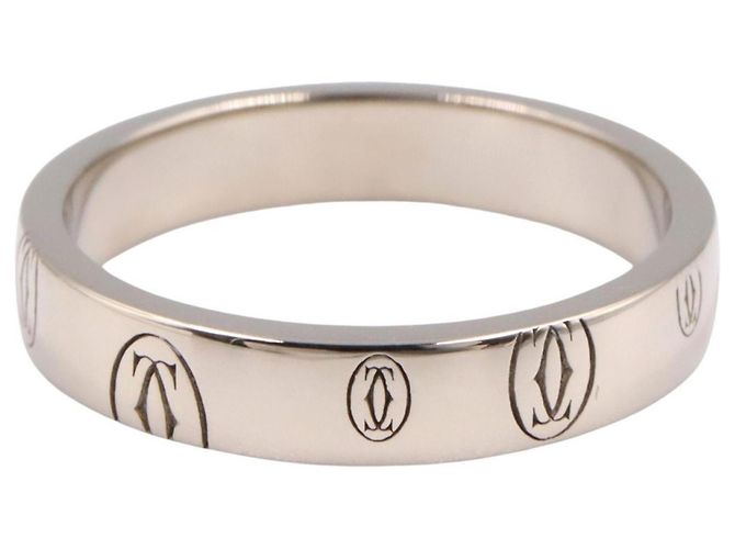 Anello Buon Compleanno Cartier in Oro Bianco 18K Argento - vista 2