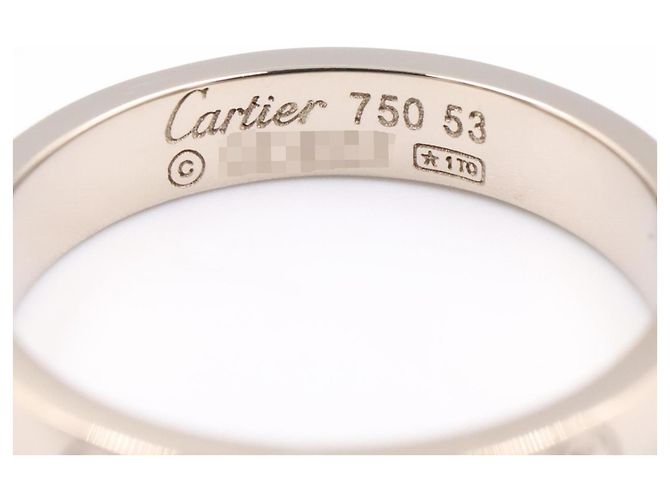 Anello Buon Compleanno Cartier in Oro Bianco 18K Argento - vista 4