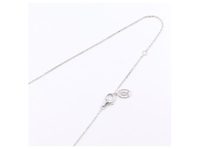 Collana Solitaire Cartier 1895 Argento - vista 4