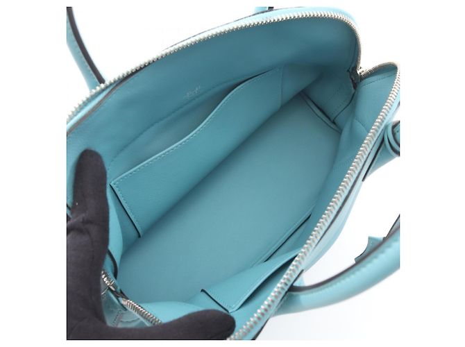 Borsa Bolide Sucré di Hermès Blu - vista 3