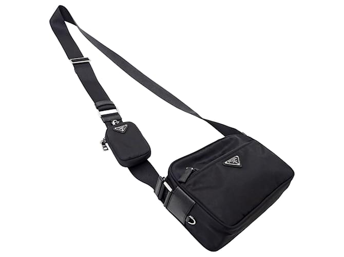 Borsa in nylon nera Prada Nero - vista 4
