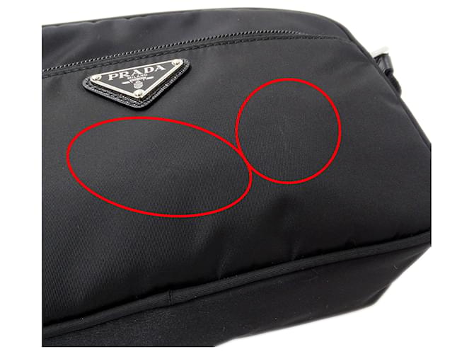 Borsa in nylon nera Prada Nero - vista 7