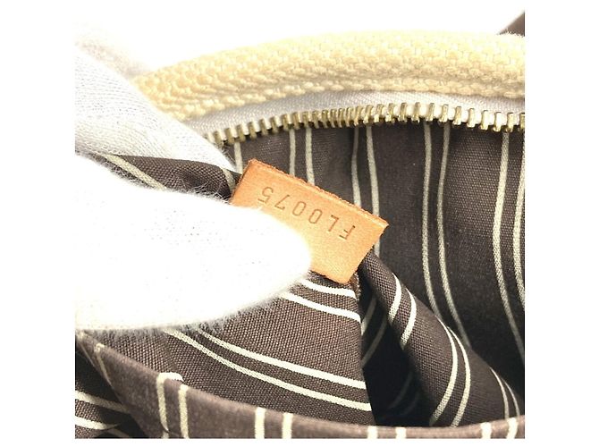 Borsa Tote Louis Vuitton Antigua Cabas PM Marrone Bianco - vista 14