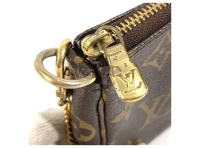 Mini Pochette Accessori Monogramma Louis Vuitton Marrone - vista 10