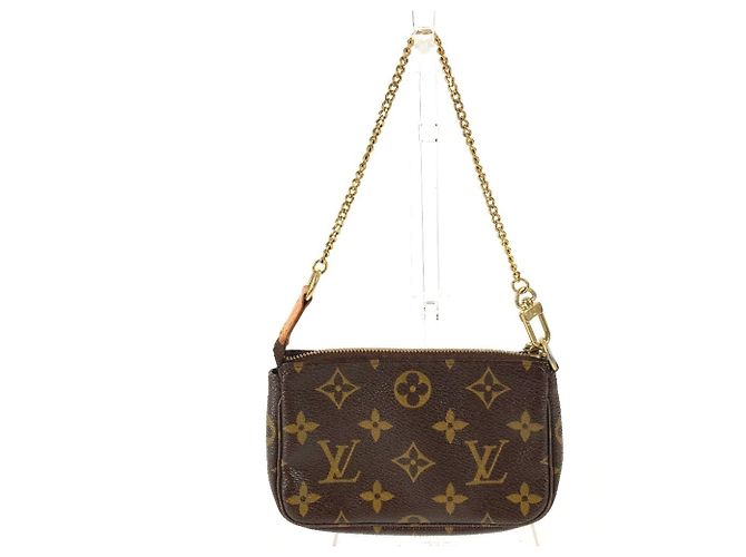 Mini Pochette Accessori Monogramma Louis Vuitton Marrone - vista 2