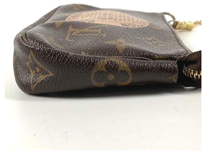 Mini Pochette Accessori Monogramma Louis Vuitton Marrone - vista 3