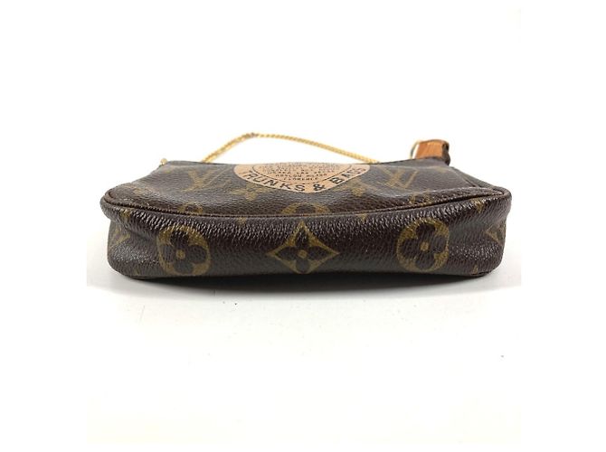 Mini Pochette Accessori Monogramma Louis Vuitton Marrone - vista 5