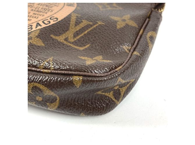 Mini Pochette Accessori Monogramma Louis Vuitton Marrone - vista 6