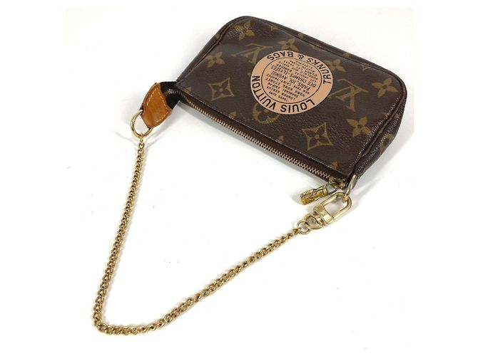 Mini Pochette Accessori Monogramma Louis Vuitton Marrone - vista 8
