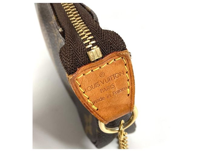Mini Pochette Accessori Monogramma Louis Vuitton Marrone - vista 9