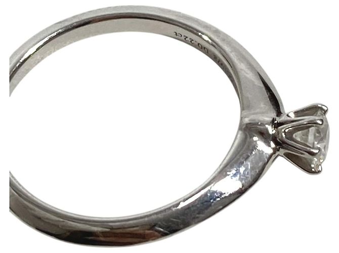 Tiffany & Co Tiffany Platin Solitaire-Diamantring Silber - Ansicht 11