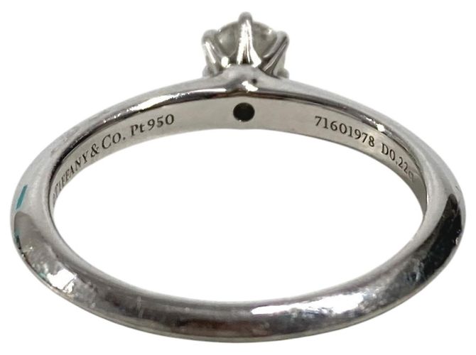 Tiffany & Co Tiffany Platin Solitaire-Diamantring Silber - Ansicht 2