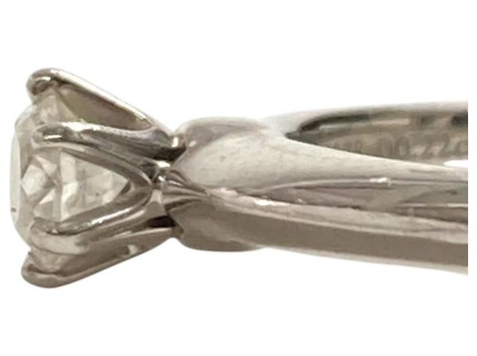 Tiffany & Co Tiffany Platin Solitaire-Diamantring Silber - Ansicht 4