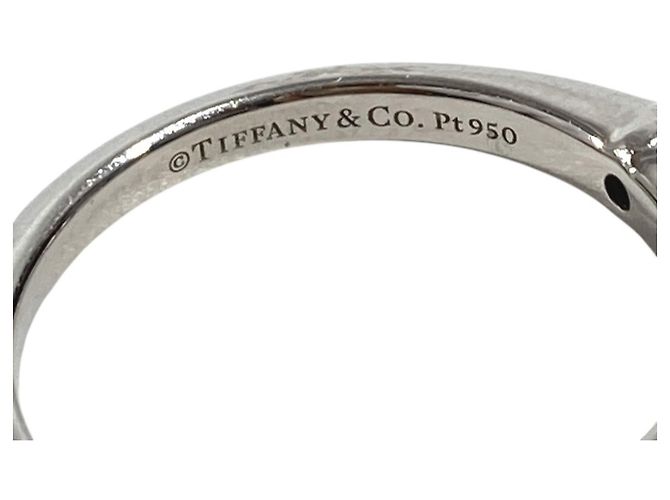 Tiffany & Co Tiffany Platin Solitaire-Diamantring Silber - Ansicht 7