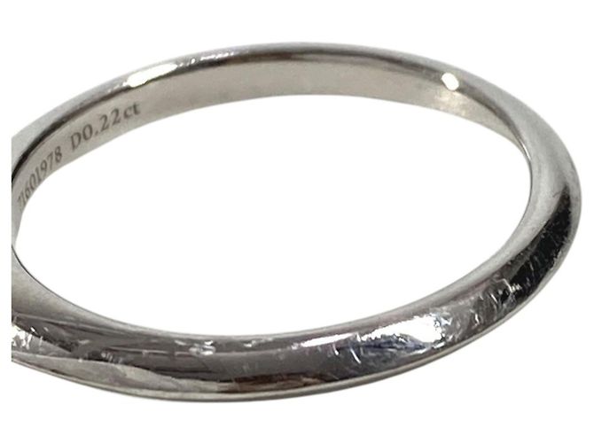 Tiffany & Co Tiffany Platin Solitaire-Diamantring Silber - Ansicht 9