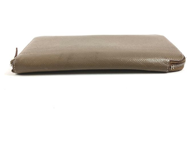Cartera de seda Azap Long de Hermès Castaño - vista 5