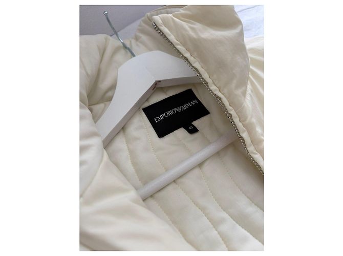 Emporio Armani Creme Steppjacke Roh - Ansicht 10