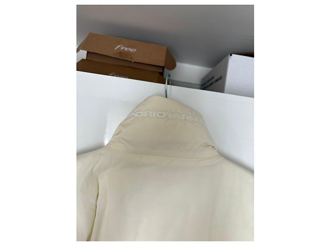 Emporio Armani Creme Steppjacke Roh - Ansicht 5