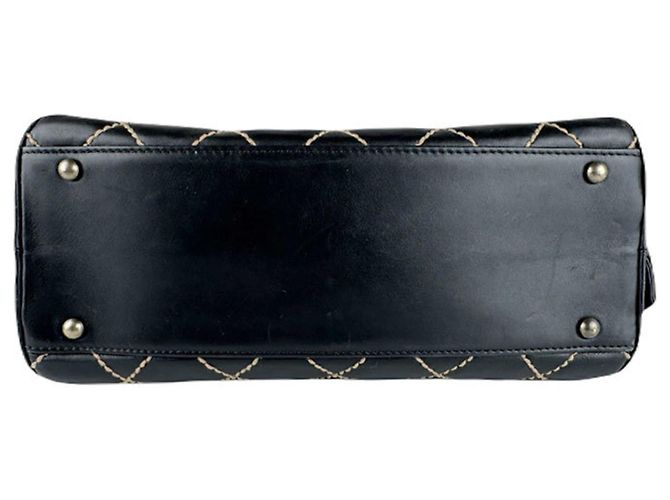 Borsa in pelle nera Chanel Nero - vista 4