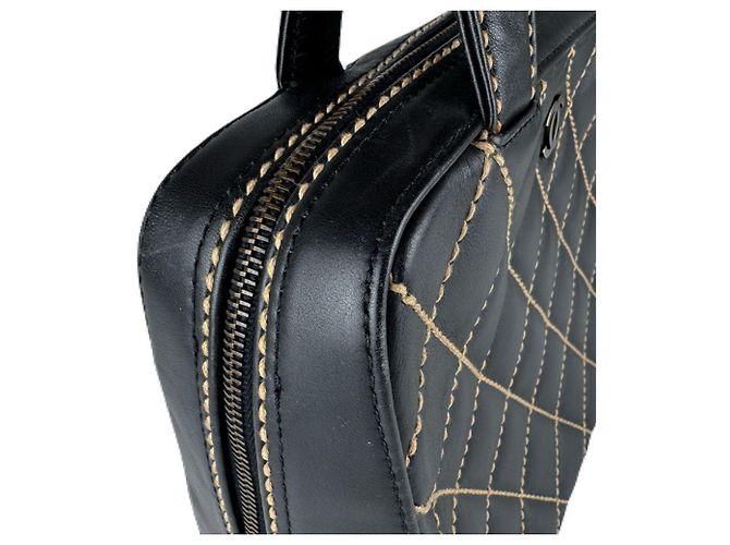 Borsa in pelle nera Chanel Nero - vista 6