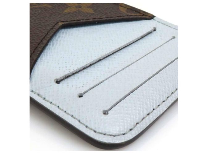Tarjetero Monogram Louis Vuitton Castaño Azul claro Monograma - vista 10