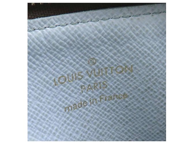Tarjetero Monogram Louis Vuitton Castaño Azul claro Monograma - vista 13