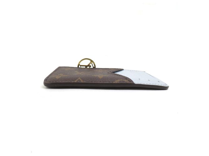 Tarjetero Monogram Louis Vuitton Castaño Azul claro Monograma - vista 5