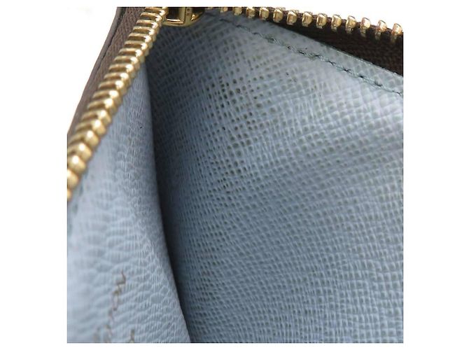 Tarjetero Monogram Louis Vuitton Castaño Azul claro Monograma - vista 9