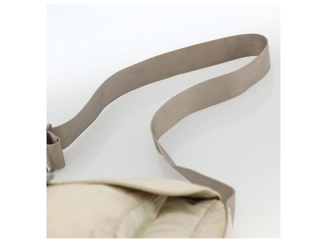 PRADA Schultertasche Nylon Beige Silber Authentisch bs33739 - Ansicht 8
