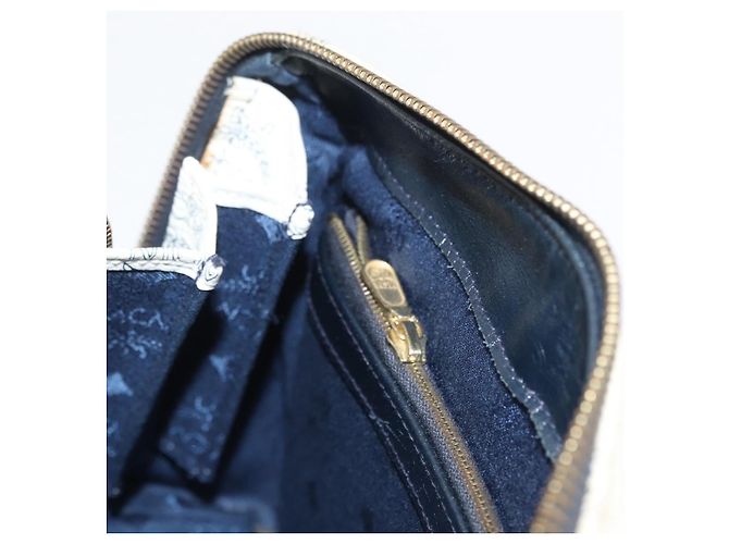 Borsa Boston MCM Vicetos Logogram in pelle PVC 2 in 1 Bianco Oro Auth hk3541 D'oro - vista 22