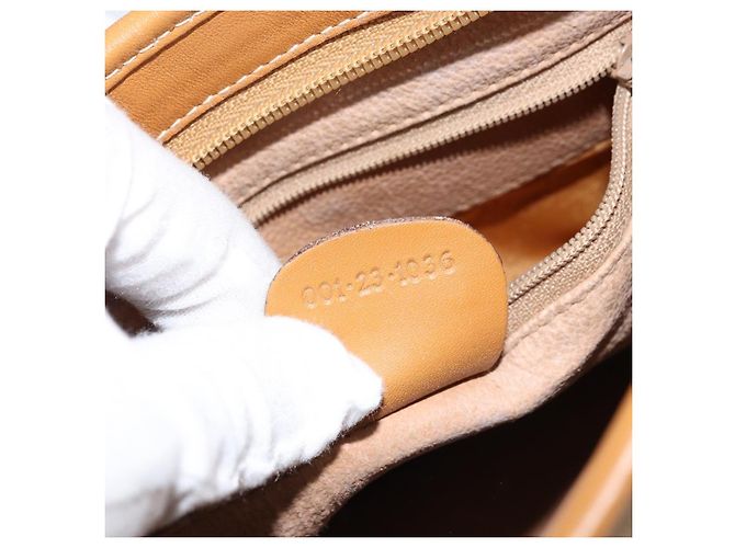 Gucci Borsa a Spalla Micro GG Supreme PVC Beige Oro 001 23 1036 Auth gh1782 D'oro - vista 12