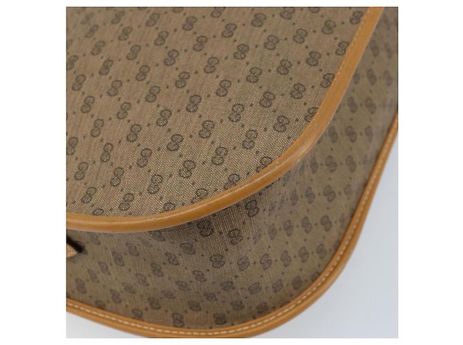 Gucci Borsa a Spalla Micro GG Supreme PVC Beige Oro 001 23 1036 Auth gh1782 D'oro - vista 17