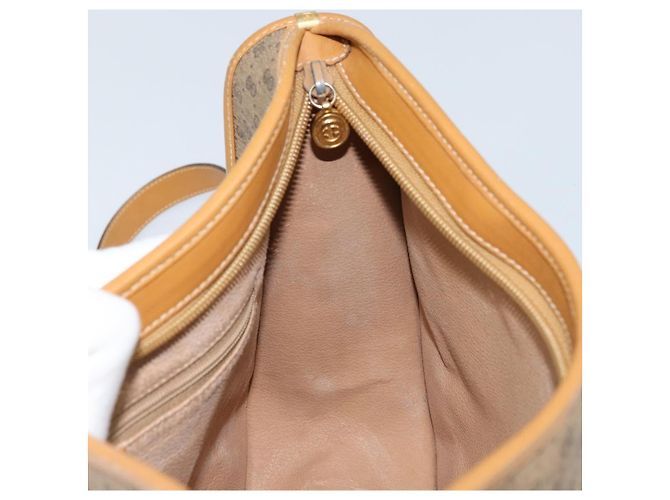 Gucci Borsa a Spalla Micro GG Supreme PVC Beige Oro 001 23 1036 Auth gh1782 D'oro - vista 20