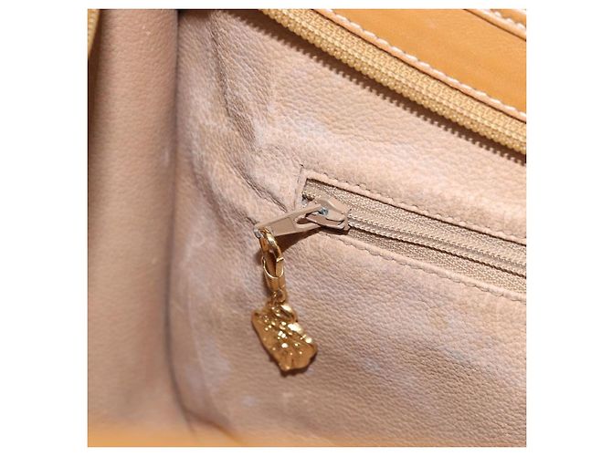 Gucci Borsa a Spalla Micro GG Supreme PVC Beige Oro 001 23 1036 Auth gh1782 D'oro - vista 22