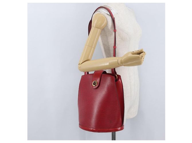 LOUIS VUITTON Borsa a Spalla Epi Cluny Rossa M52257 LV Auth ka3024 Rosso - vista 21