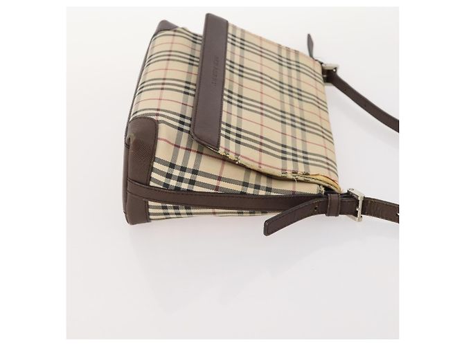 Borsa a mano Burberry Nova Check Blue Label 2 pezzi beige Auth bs32603 - vista 12