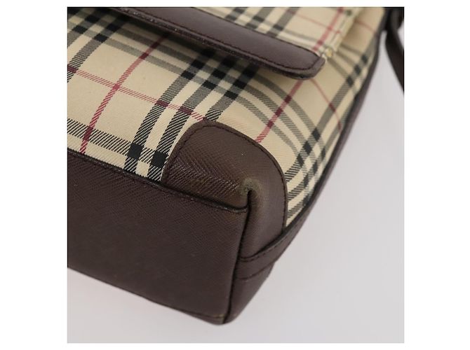 Borsa a mano Burberry Nova Check Blue Label 2 pezzi beige Auth bs32603 - vista 16