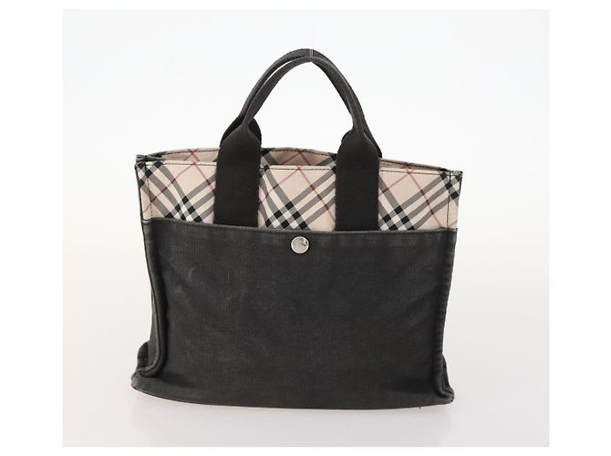 Borsa a mano Burberry Nova Check Blue Label 2 pezzi beige Auth bs32603 - vista 2