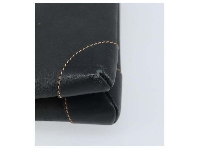 GUCCI Micro GG Supreme Schultertasche PVC Schwarz Gold 007 92 5548 Auth 173860 Golden - Ansicht 15