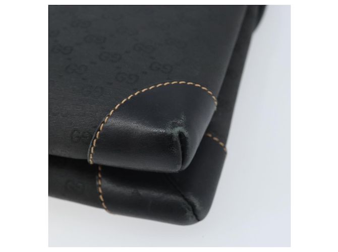 GUCCI Micro GG Supreme Schultertasche PVC Schwarz Gold 007 92 5548 Auth 173860 Golden - Ansicht 16