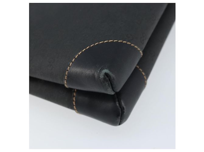 GUCCI Micro GG Supreme Schultertasche PVC Schwarz Gold 007 92 5548 Auth 173860 Golden - Ansicht 17