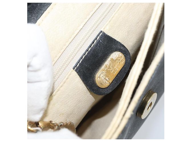 GUCCI Micro GG Supreme Schultertasche PVC Schwarz Gold 007 92 5548 Auth 173860 Golden - Ansicht 19