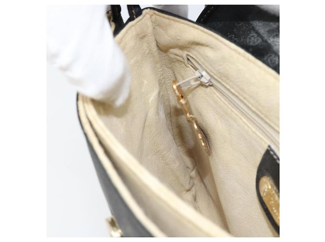 GUCCI Micro GG Supreme Schultertasche PVC Schwarz Gold 007 92 5548 Auth 173860 Golden - Ansicht 21