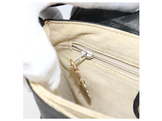 GUCCI Micro GG Supreme Schultertasche PVC Schwarz Gold 007 92 5548 Auth 173860 Golden - Ansicht 22
