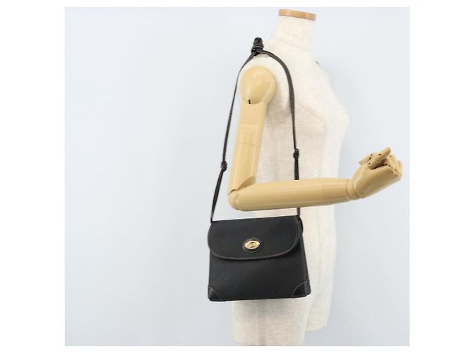 GUCCI Micro GG Supreme Schultertasche PVC Schwarz Gold 007 92 5548 Auth 173860 Golden - Ansicht 25